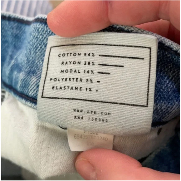 AYR The Yes Yes Yes Irie Straight High Rise Jeans Size 24 - Picture 6 of 6